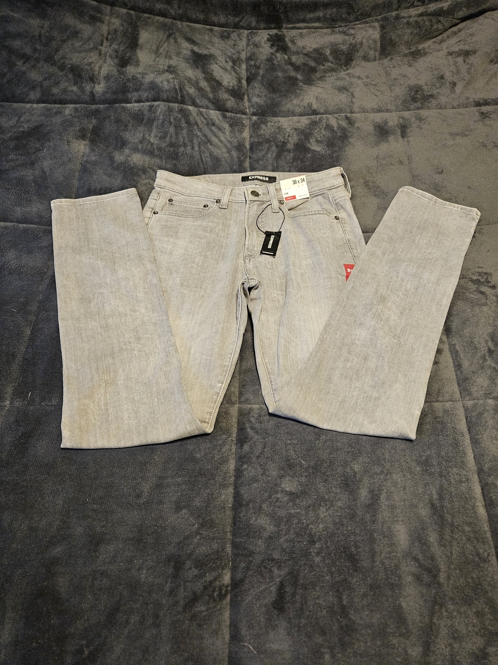 Express Light Gray Slim Jeans NWT